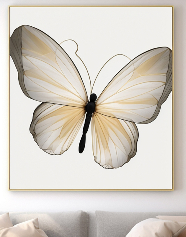 Minimalist Butterfly Canvas Art