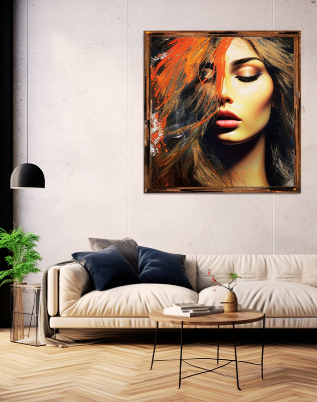 Modern Abstract Portrait Painting