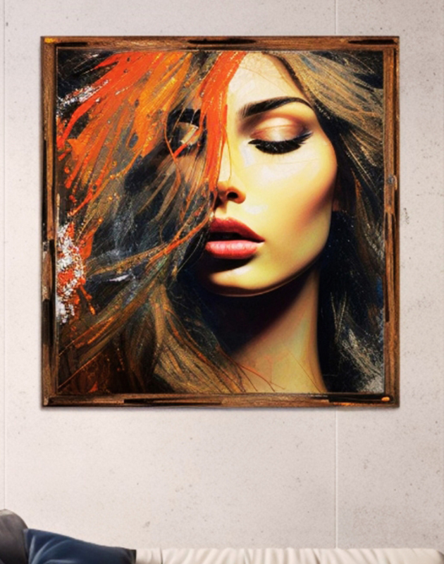 Modern Abstract Portrait Painting