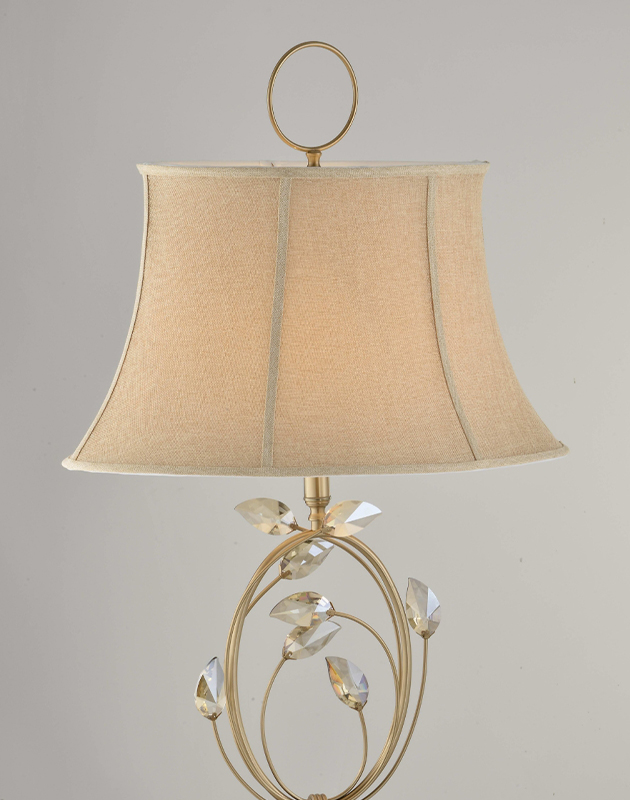Crystal Leaf Table Lamp