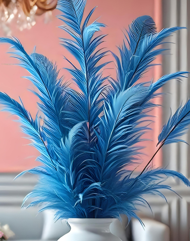 Ceramic Azure Plume Arrangement