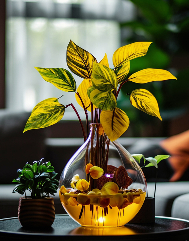 Glowing Botanical Glass Terrarium